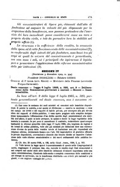 La giustizia amministrativa raccolta di decisioni e pareri del Consiglio di Stato, decisioni della Corte dei conti, sentenze della Cassazione di Roma, e decisioni delle Giunte provinciali amministrative