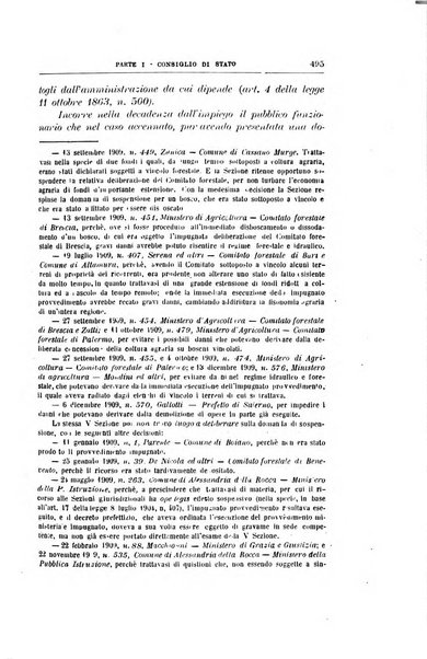 La giustizia amministrativa raccolta di decisioni e pareri del Consiglio di Stato, decisioni della Corte dei conti, sentenze della Cassazione di Roma, e decisioni delle Giunte provinciali amministrative