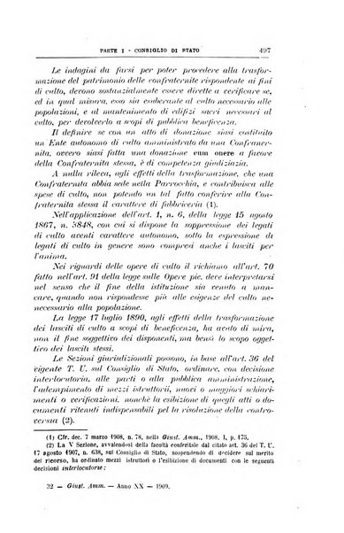 La giustizia amministrativa raccolta di decisioni e pareri del Consiglio di Stato, decisioni della Corte dei conti, sentenze della Cassazione di Roma, e decisioni delle Giunte provinciali amministrative