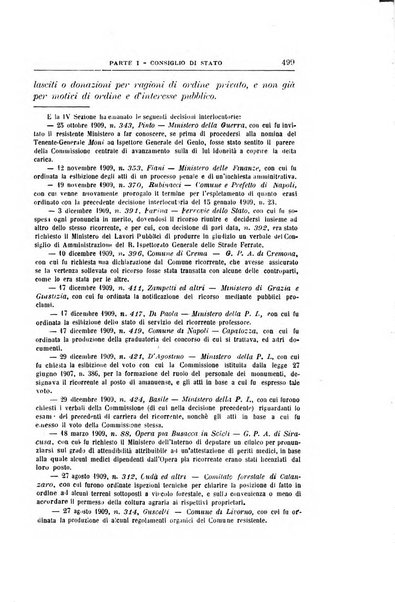 La giustizia amministrativa raccolta di decisioni e pareri del Consiglio di Stato, decisioni della Corte dei conti, sentenze della Cassazione di Roma, e decisioni delle Giunte provinciali amministrative