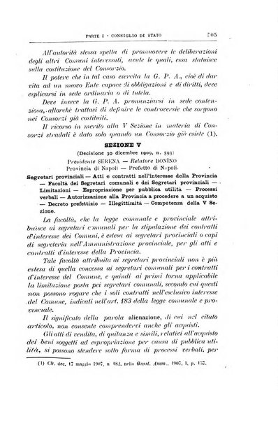 La giustizia amministrativa raccolta di decisioni e pareri del Consiglio di Stato, decisioni della Corte dei conti, sentenze della Cassazione di Roma, e decisioni delle Giunte provinciali amministrative