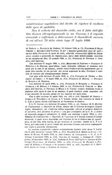 La giustizia amministrativa raccolta di decisioni e pareri del Consiglio di Stato, decisioni della Corte dei conti, sentenze della Cassazione di Roma, e decisioni delle Giunte provinciali amministrative