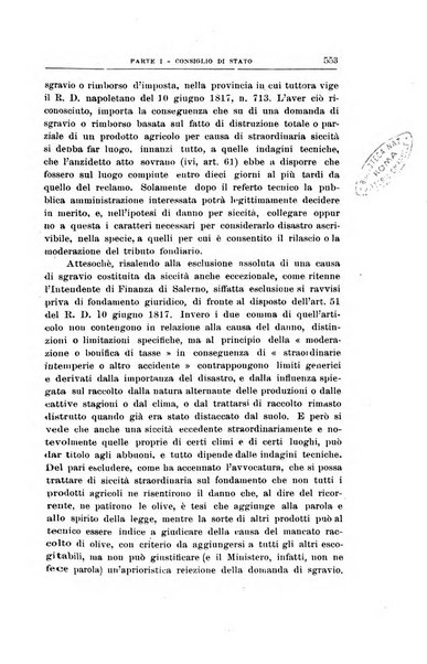 La giustizia amministrativa raccolta di decisioni e pareri del Consiglio di Stato, decisioni della Corte dei conti, sentenze della Cassazione di Roma, e decisioni delle Giunte provinciali amministrative