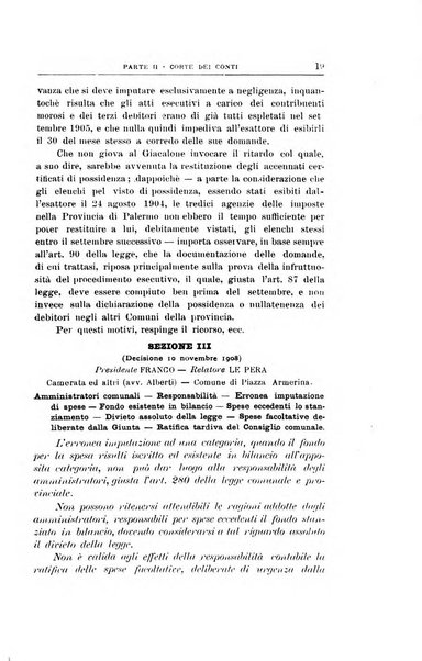 La giustizia amministrativa raccolta di decisioni e pareri del Consiglio di Stato, decisioni della Corte dei conti, sentenze della Cassazione di Roma, e decisioni delle Giunte provinciali amministrative