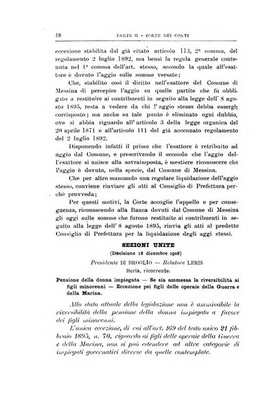 La giustizia amministrativa raccolta di decisioni e pareri del Consiglio di Stato, decisioni della Corte dei conti, sentenze della Cassazione di Roma, e decisioni delle Giunte provinciali amministrative