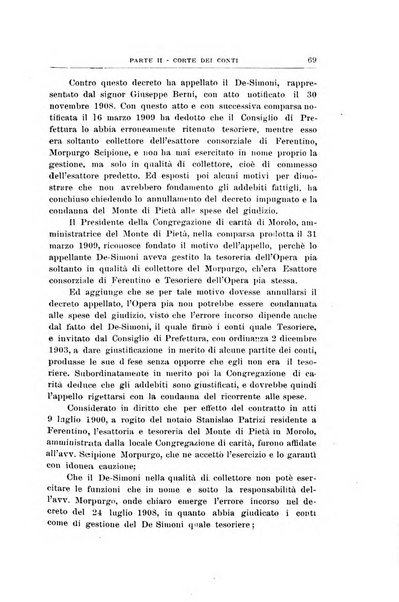 La giustizia amministrativa raccolta di decisioni e pareri del Consiglio di Stato, decisioni della Corte dei conti, sentenze della Cassazione di Roma, e decisioni delle Giunte provinciali amministrative