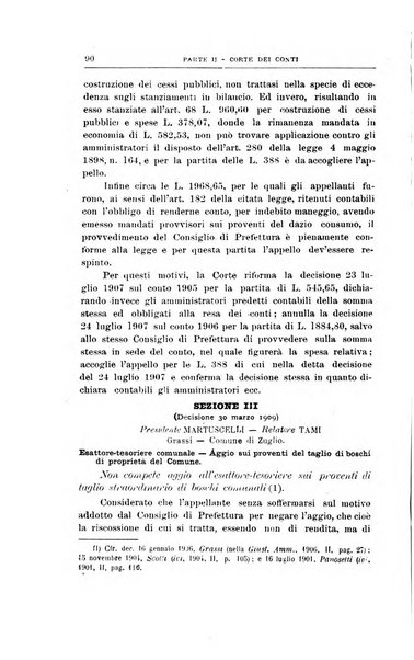 La giustizia amministrativa raccolta di decisioni e pareri del Consiglio di Stato, decisioni della Corte dei conti, sentenze della Cassazione di Roma, e decisioni delle Giunte provinciali amministrative