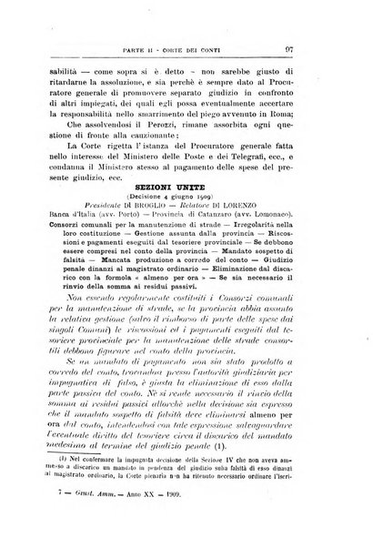 La giustizia amministrativa raccolta di decisioni e pareri del Consiglio di Stato, decisioni della Corte dei conti, sentenze della Cassazione di Roma, e decisioni delle Giunte provinciali amministrative