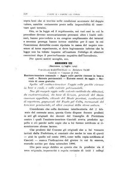 La giustizia amministrativa raccolta di decisioni e pareri del Consiglio di Stato, decisioni della Corte dei conti, sentenze della Cassazione di Roma, e decisioni delle Giunte provinciali amministrative