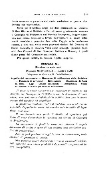 La giustizia amministrativa raccolta di decisioni e pareri del Consiglio di Stato, decisioni della Corte dei conti, sentenze della Cassazione di Roma, e decisioni delle Giunte provinciali amministrative