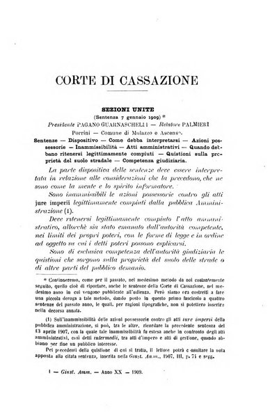 La giustizia amministrativa raccolta di decisioni e pareri del Consiglio di Stato, decisioni della Corte dei conti, sentenze della Cassazione di Roma, e decisioni delle Giunte provinciali amministrative