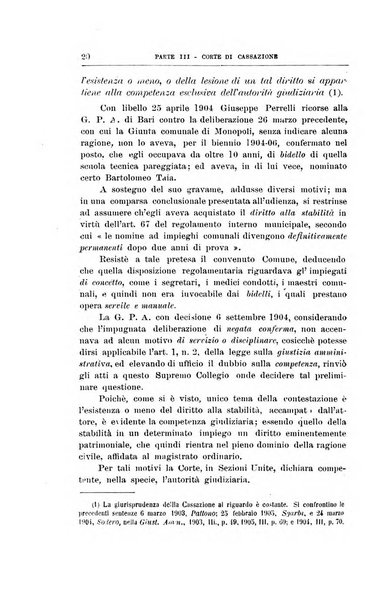 La giustizia amministrativa raccolta di decisioni e pareri del Consiglio di Stato, decisioni della Corte dei conti, sentenze della Cassazione di Roma, e decisioni delle Giunte provinciali amministrative