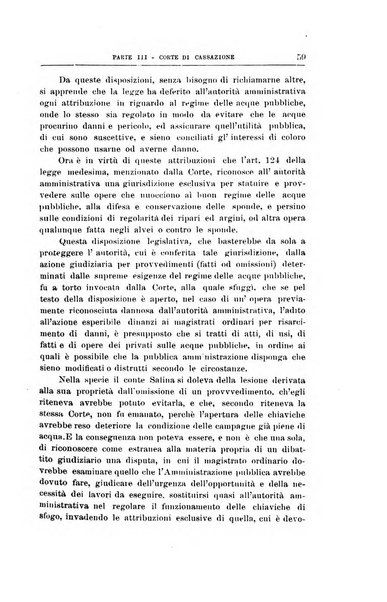 La giustizia amministrativa raccolta di decisioni e pareri del Consiglio di Stato, decisioni della Corte dei conti, sentenze della Cassazione di Roma, e decisioni delle Giunte provinciali amministrative