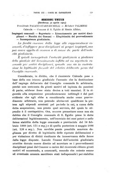 La giustizia amministrativa raccolta di decisioni e pareri del Consiglio di Stato, decisioni della Corte dei conti, sentenze della Cassazione di Roma, e decisioni delle Giunte provinciali amministrative