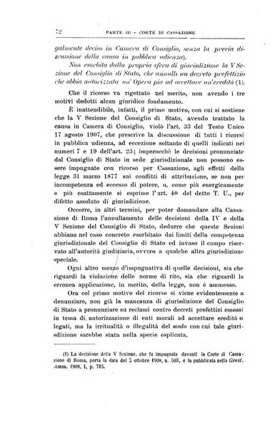 La giustizia amministrativa raccolta di decisioni e pareri del Consiglio di Stato, decisioni della Corte dei conti, sentenze della Cassazione di Roma, e decisioni delle Giunte provinciali amministrative