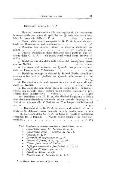 La giustizia amministrativa raccolta di decisioni e pareri del Consiglio di Stato, decisioni della Corte dei conti, sentenze della Cassazione di Roma, e decisioni delle Giunte provinciali amministrative