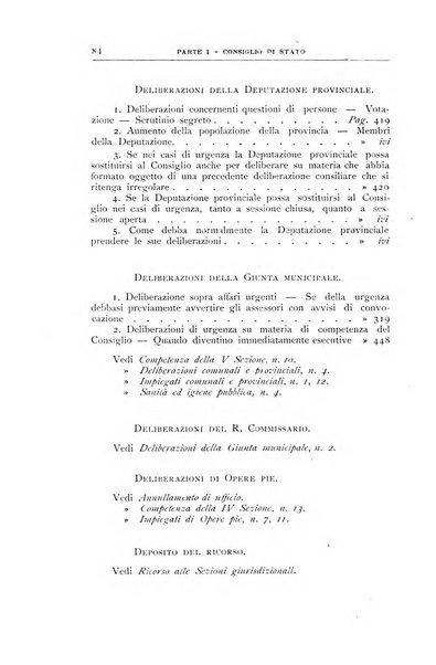 La giustizia amministrativa raccolta di decisioni e pareri del Consiglio di Stato, decisioni della Corte dei conti, sentenze della Cassazione di Roma, e decisioni delle Giunte provinciali amministrative