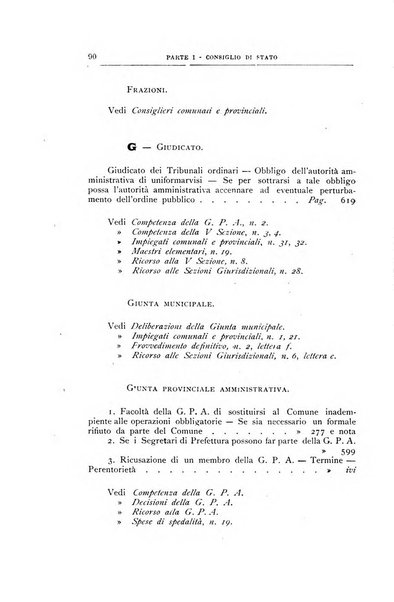 La giustizia amministrativa raccolta di decisioni e pareri del Consiglio di Stato, decisioni della Corte dei conti, sentenze della Cassazione di Roma, e decisioni delle Giunte provinciali amministrative