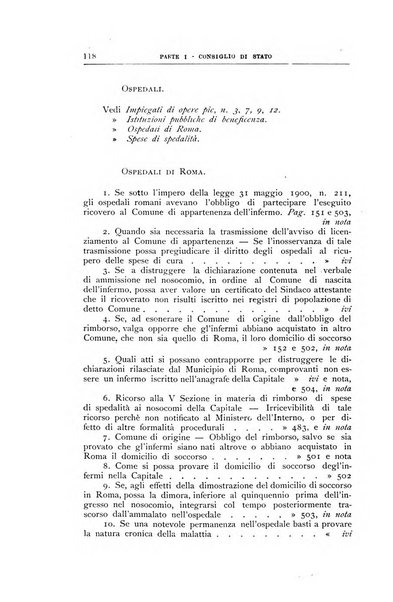 La giustizia amministrativa raccolta di decisioni e pareri del Consiglio di Stato, decisioni della Corte dei conti, sentenze della Cassazione di Roma, e decisioni delle Giunte provinciali amministrative