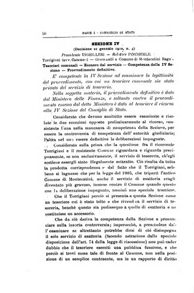 La giustizia amministrativa raccolta di decisioni e pareri del Consiglio di Stato, decisioni della Corte dei conti, sentenze della Cassazione di Roma, e decisioni delle Giunte provinciali amministrative