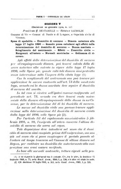 La giustizia amministrativa raccolta di decisioni e pareri del Consiglio di Stato, decisioni della Corte dei conti, sentenze della Cassazione di Roma, e decisioni delle Giunte provinciali amministrative