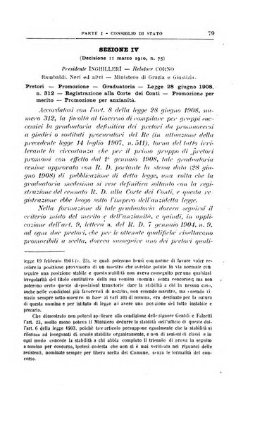 La giustizia amministrativa raccolta di decisioni e pareri del Consiglio di Stato, decisioni della Corte dei conti, sentenze della Cassazione di Roma, e decisioni delle Giunte provinciali amministrative