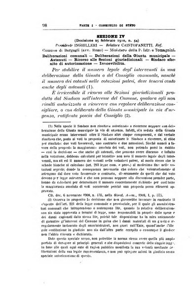 La giustizia amministrativa raccolta di decisioni e pareri del Consiglio di Stato, decisioni della Corte dei conti, sentenze della Cassazione di Roma, e decisioni delle Giunte provinciali amministrative