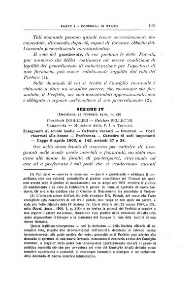 La giustizia amministrativa raccolta di decisioni e pareri del Consiglio di Stato, decisioni della Corte dei conti, sentenze della Cassazione di Roma, e decisioni delle Giunte provinciali amministrative