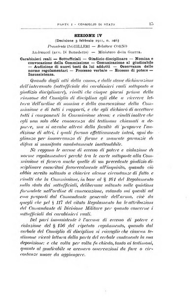 La giustizia amministrativa raccolta di decisioni e pareri del Consiglio di Stato, decisioni della Corte dei conti, sentenze della Cassazione di Roma, e decisioni delle Giunte provinciali amministrative