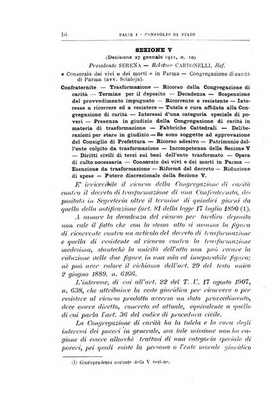 La giustizia amministrativa raccolta di decisioni e pareri del Consiglio di Stato, decisioni della Corte dei conti, sentenze della Cassazione di Roma, e decisioni delle Giunte provinciali amministrative