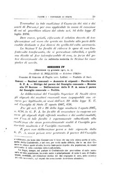 La giustizia amministrativa raccolta di decisioni e pareri del Consiglio di Stato, decisioni della Corte dei conti, sentenze della Cassazione di Roma, e decisioni delle Giunte provinciali amministrative