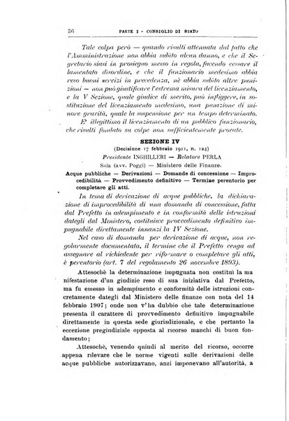 La giustizia amministrativa raccolta di decisioni e pareri del Consiglio di Stato, decisioni della Corte dei conti, sentenze della Cassazione di Roma, e decisioni delle Giunte provinciali amministrative