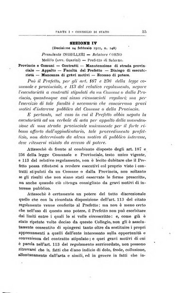 La giustizia amministrativa raccolta di decisioni e pareri del Consiglio di Stato, decisioni della Corte dei conti, sentenze della Cassazione di Roma, e decisioni delle Giunte provinciali amministrative