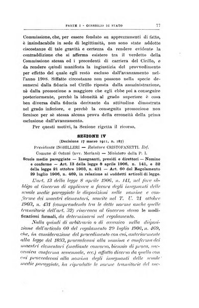 La giustizia amministrativa raccolta di decisioni e pareri del Consiglio di Stato, decisioni della Corte dei conti, sentenze della Cassazione di Roma, e decisioni delle Giunte provinciali amministrative