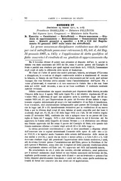 La giustizia amministrativa raccolta di decisioni e pareri del Consiglio di Stato, decisioni della Corte dei conti, sentenze della Cassazione di Roma, e decisioni delle Giunte provinciali amministrative