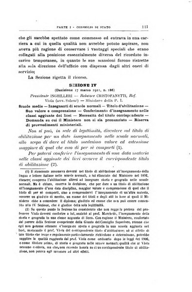 La giustizia amministrativa raccolta di decisioni e pareri del Consiglio di Stato, decisioni della Corte dei conti, sentenze della Cassazione di Roma, e decisioni delle Giunte provinciali amministrative