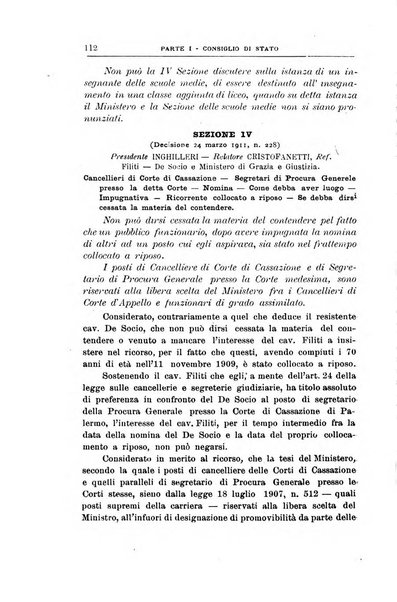 La giustizia amministrativa raccolta di decisioni e pareri del Consiglio di Stato, decisioni della Corte dei conti, sentenze della Cassazione di Roma, e decisioni delle Giunte provinciali amministrative