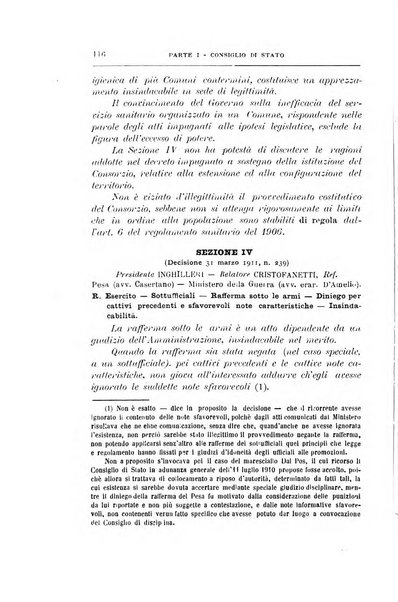 La giustizia amministrativa raccolta di decisioni e pareri del Consiglio di Stato, decisioni della Corte dei conti, sentenze della Cassazione di Roma, e decisioni delle Giunte provinciali amministrative