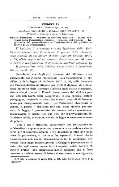 La giustizia amministrativa raccolta di decisioni e pareri del Consiglio di Stato, decisioni della Corte dei conti, sentenze della Cassazione di Roma, e decisioni delle Giunte provinciali amministrative