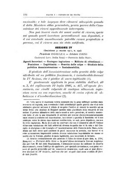 La giustizia amministrativa raccolta di decisioni e pareri del Consiglio di Stato, decisioni della Corte dei conti, sentenze della Cassazione di Roma, e decisioni delle Giunte provinciali amministrative