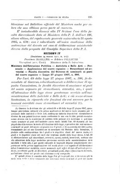 La giustizia amministrativa raccolta di decisioni e pareri del Consiglio di Stato, decisioni della Corte dei conti, sentenze della Cassazione di Roma, e decisioni delle Giunte provinciali amministrative