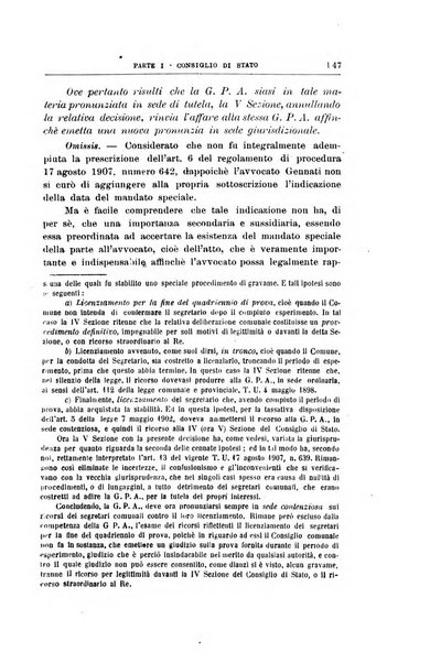 La giustizia amministrativa raccolta di decisioni e pareri del Consiglio di Stato, decisioni della Corte dei conti, sentenze della Cassazione di Roma, e decisioni delle Giunte provinciali amministrative