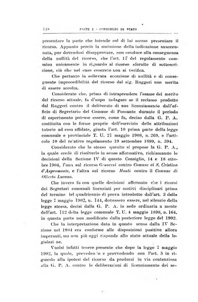 La giustizia amministrativa raccolta di decisioni e pareri del Consiglio di Stato, decisioni della Corte dei conti, sentenze della Cassazione di Roma, e decisioni delle Giunte provinciali amministrative