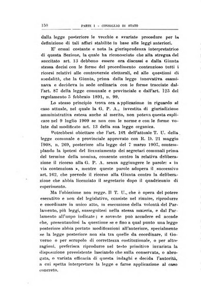 La giustizia amministrativa raccolta di decisioni e pareri del Consiglio di Stato, decisioni della Corte dei conti, sentenze della Cassazione di Roma, e decisioni delle Giunte provinciali amministrative