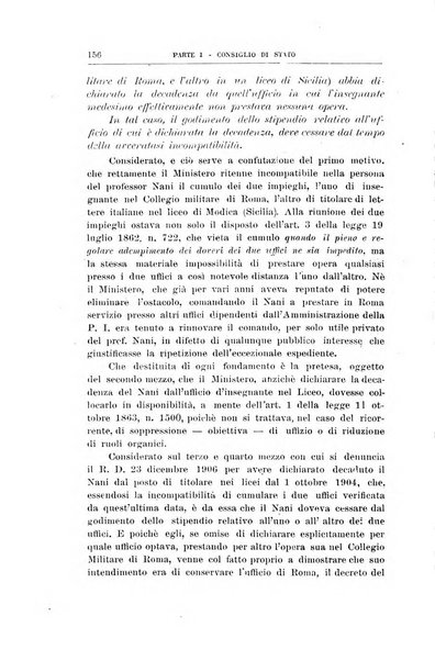 La giustizia amministrativa raccolta di decisioni e pareri del Consiglio di Stato, decisioni della Corte dei conti, sentenze della Cassazione di Roma, e decisioni delle Giunte provinciali amministrative