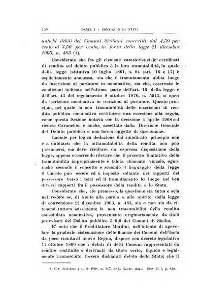 La giustizia amministrativa raccolta di decisioni e pareri del Consiglio di Stato, decisioni della Corte dei conti, sentenze della Cassazione di Roma, e decisioni delle Giunte provinciali amministrative