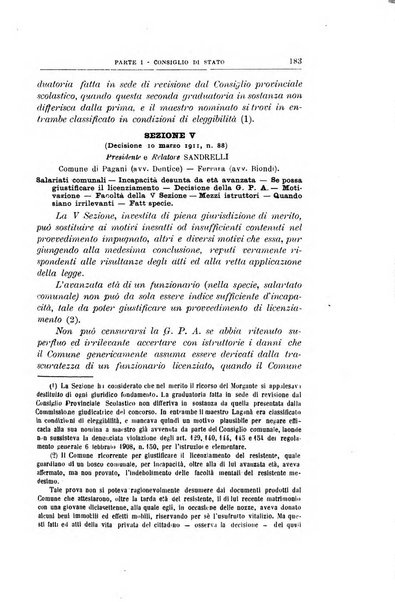 La giustizia amministrativa raccolta di decisioni e pareri del Consiglio di Stato, decisioni della Corte dei conti, sentenze della Cassazione di Roma, e decisioni delle Giunte provinciali amministrative