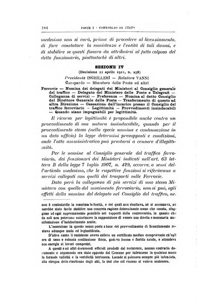 La giustizia amministrativa raccolta di decisioni e pareri del Consiglio di Stato, decisioni della Corte dei conti, sentenze della Cassazione di Roma, e decisioni delle Giunte provinciali amministrative