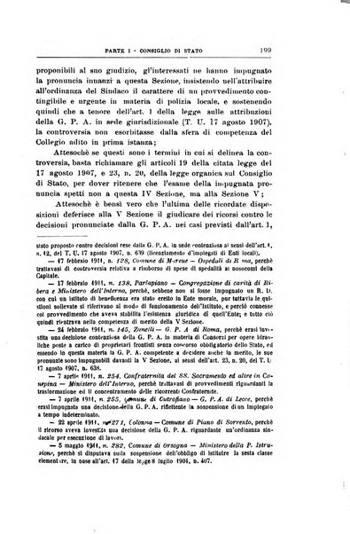 La giustizia amministrativa raccolta di decisioni e pareri del Consiglio di Stato, decisioni della Corte dei conti, sentenze della Cassazione di Roma, e decisioni delle Giunte provinciali amministrative