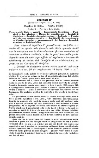 La giustizia amministrativa raccolta di decisioni e pareri del Consiglio di Stato, decisioni della Corte dei conti, sentenze della Cassazione di Roma, e decisioni delle Giunte provinciali amministrative